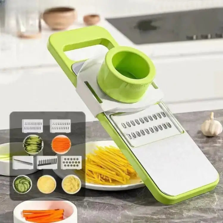 5-in-1 Vegetable Stainless Steel Cutter - Multi-Function Kitchen Tool