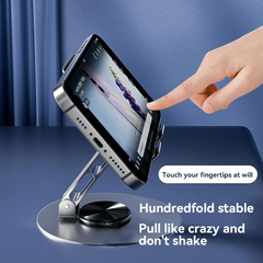 Metal Phone Tablet Holder 360° Rotation Anti Slip Foldable