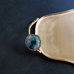 Agate & Gold Decorative Tray