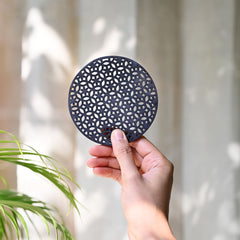 Black Cutwork Coasters - Set of 4