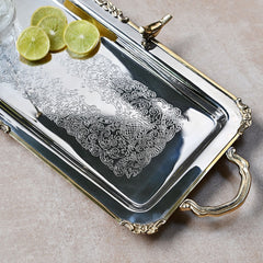 Brass & Steel Serving Tray