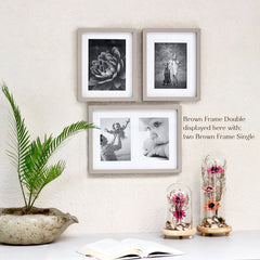 Brown Photo Frame Double