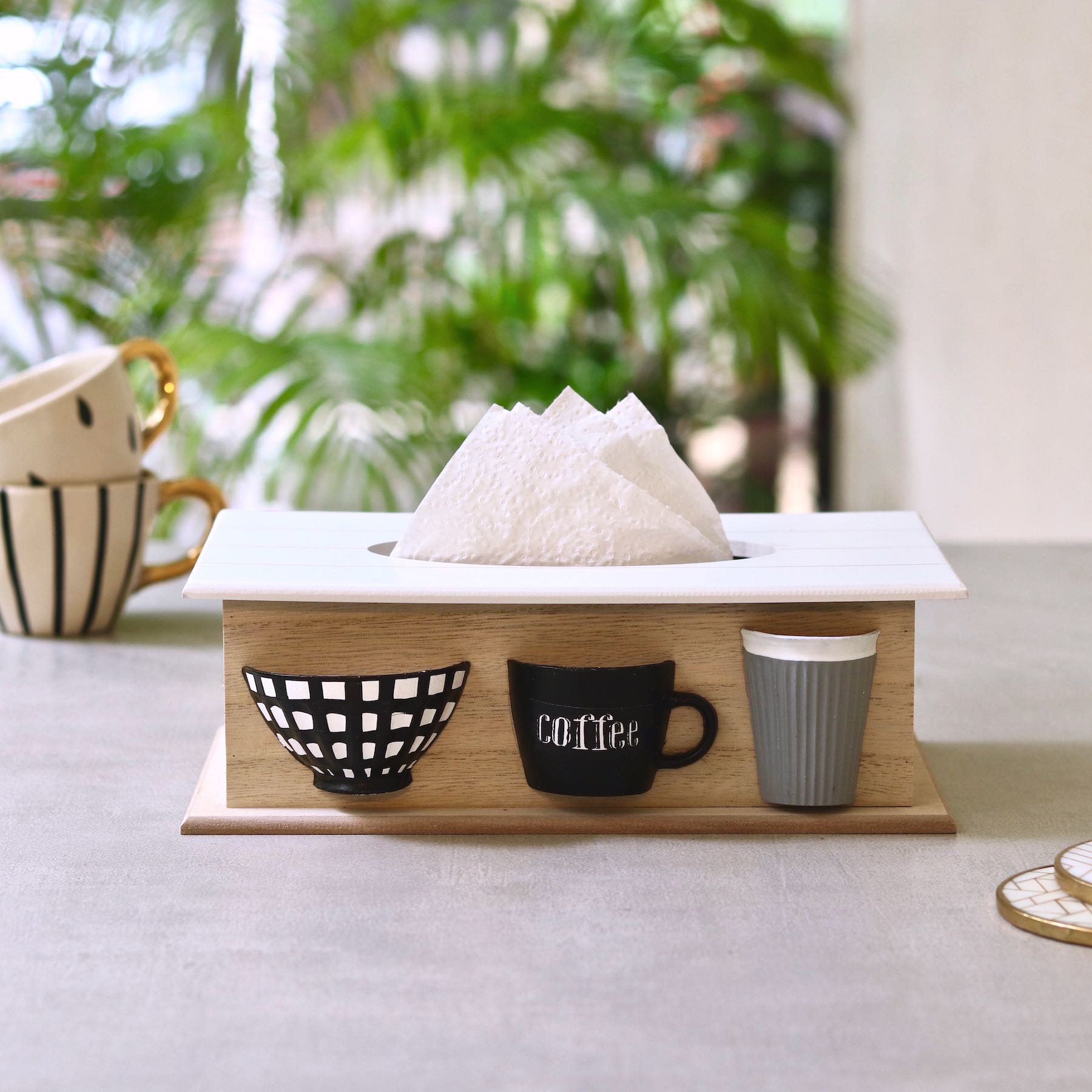 Cafe Tissue Box