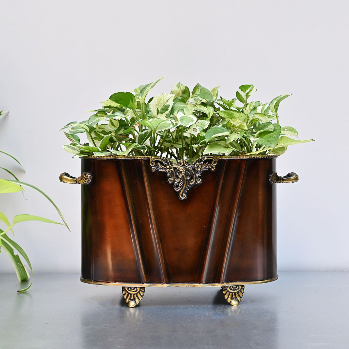 Copper Brass Planter Jardinière