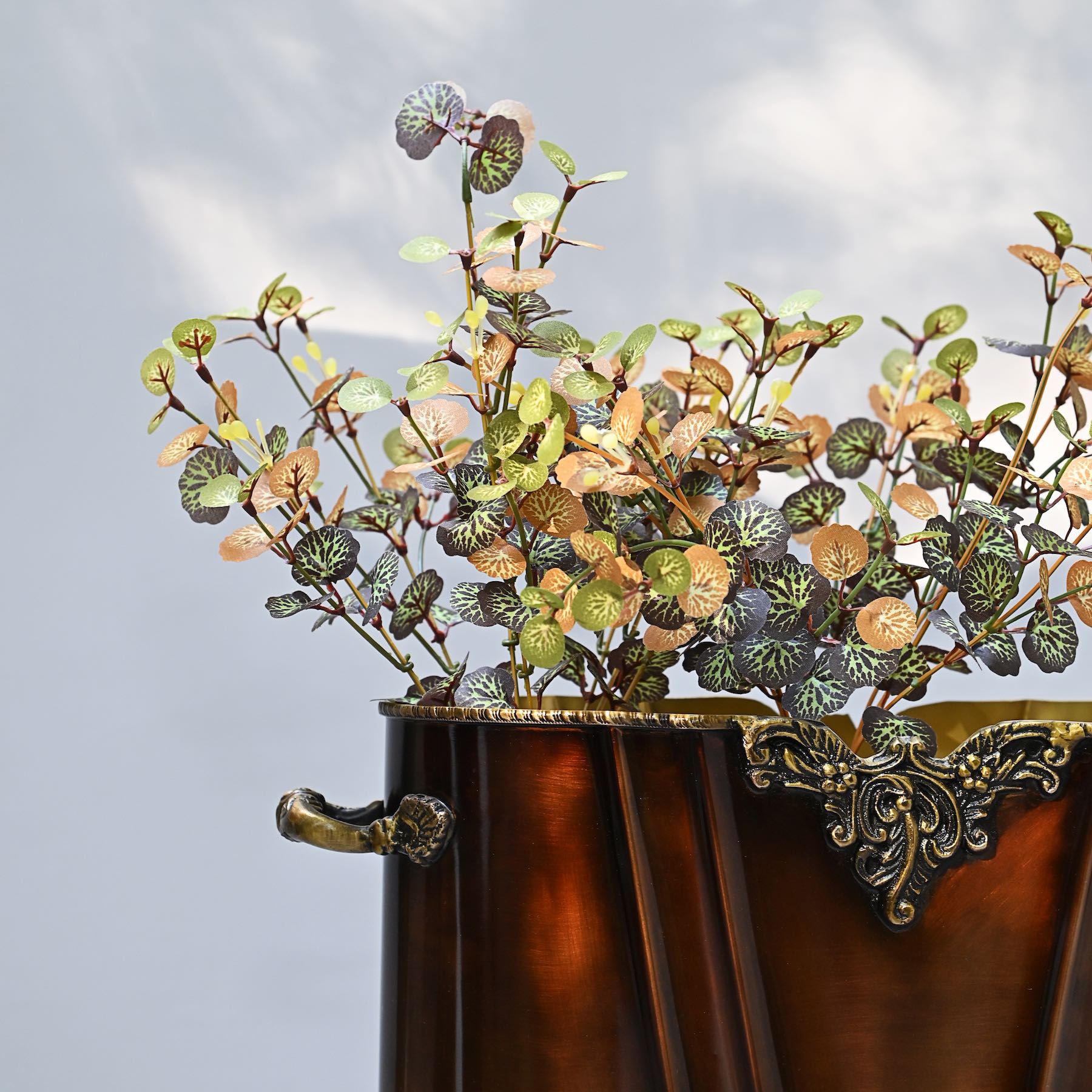 Copper Brass Planter Jardinière