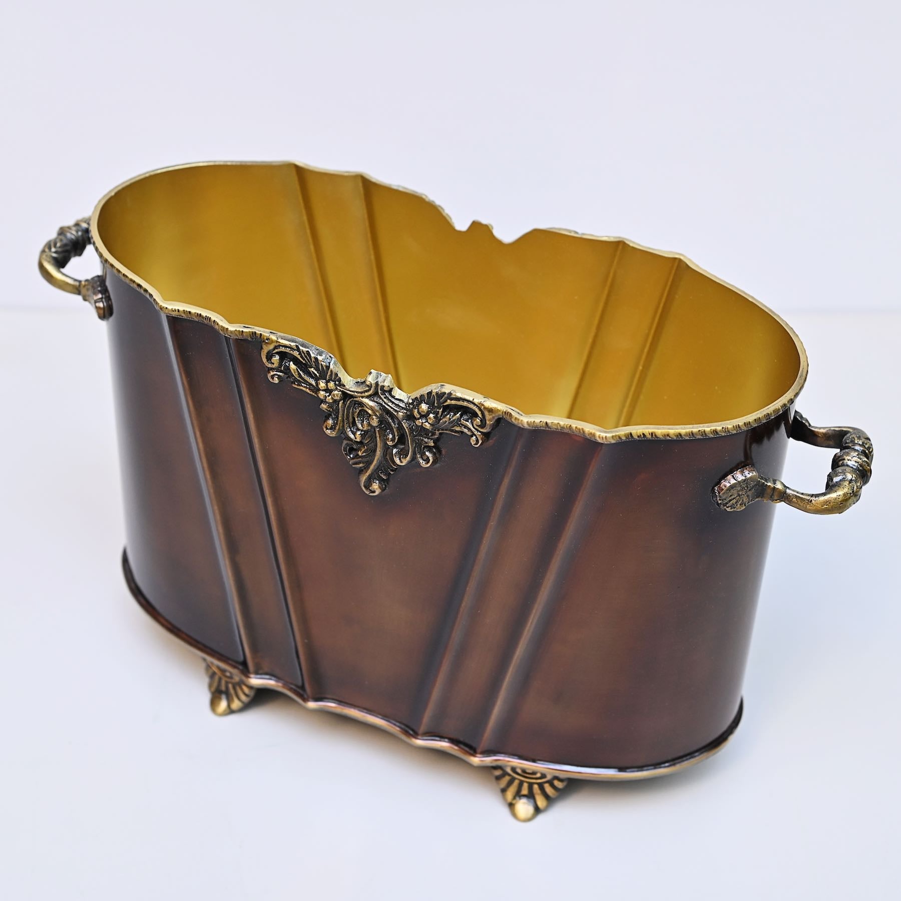 Copper Brass Planter Jardinière