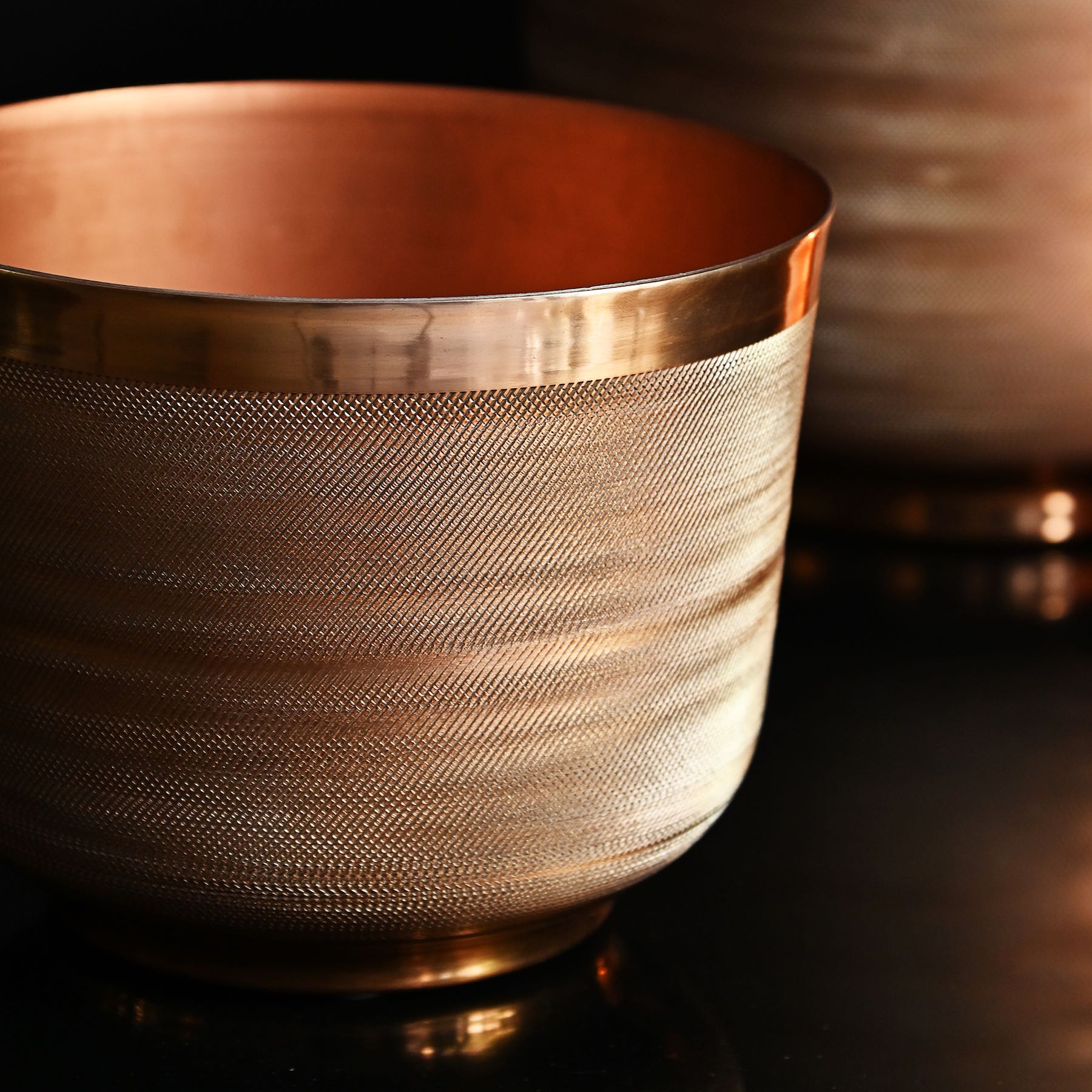 Copper Planter Ridged