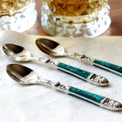 Emerald Coffee Spoons - Set of 6