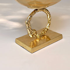 Golden Glass Bowl Centrepiece