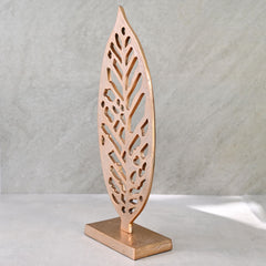 Metal Leaf on Stand