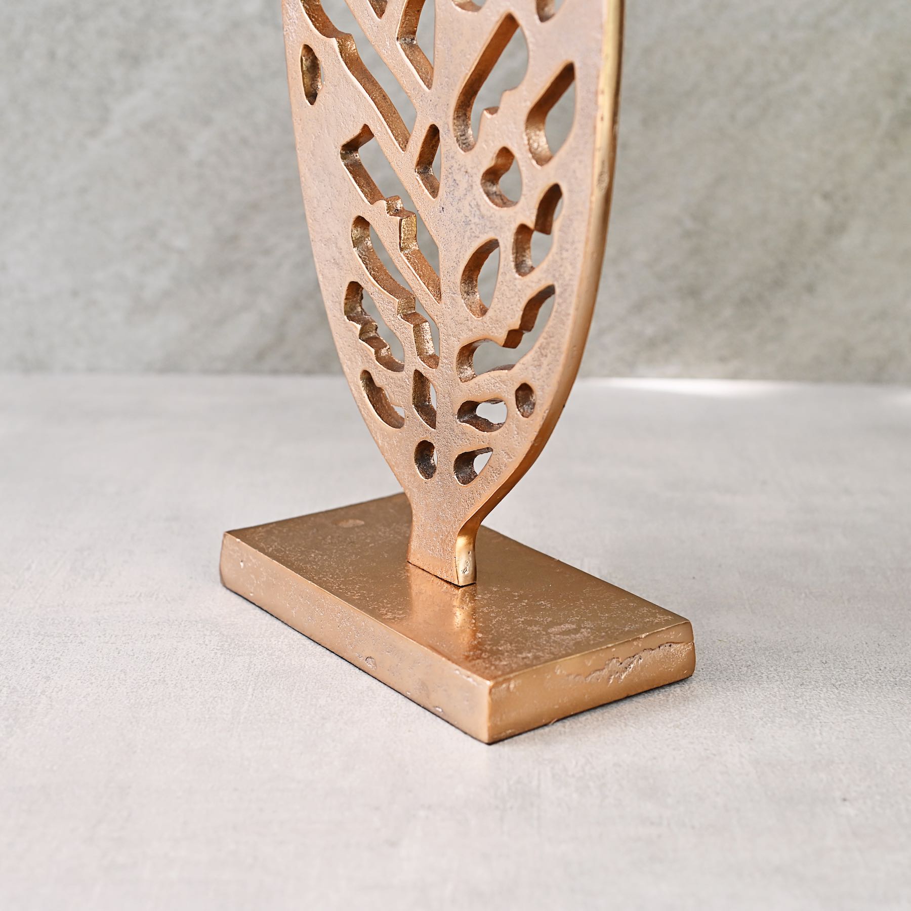 Metal Leaf on Stand