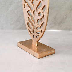 Metal Leaf on Stand