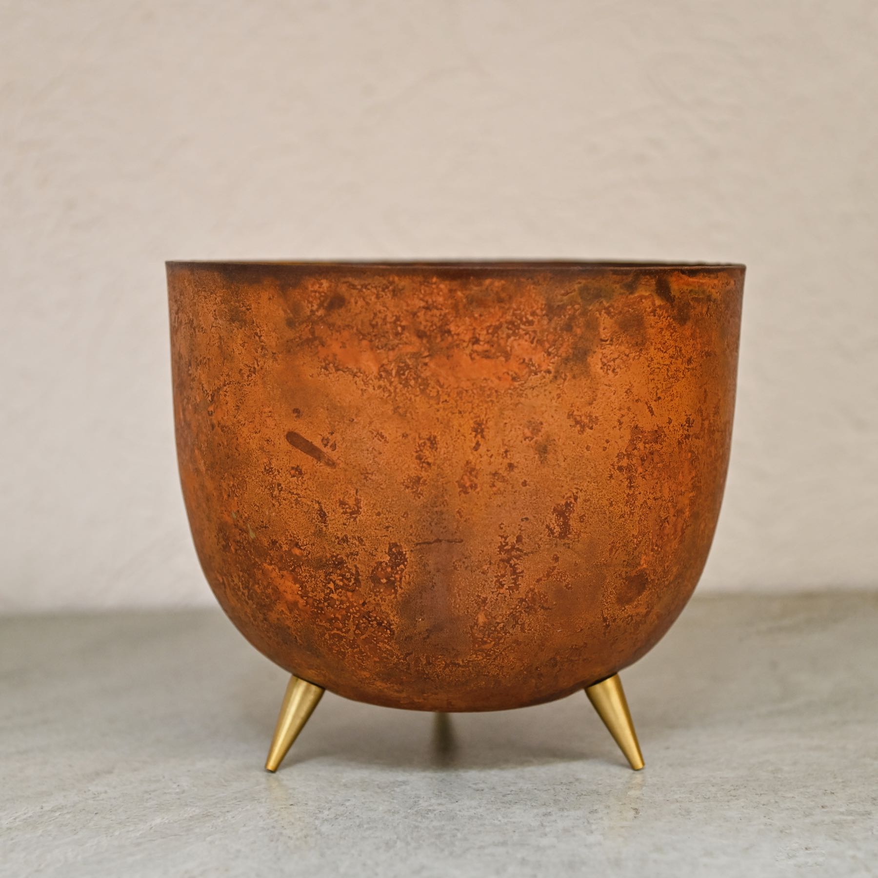 Decorative Rust Indoor Planter