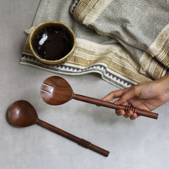 Wooden Salad Set