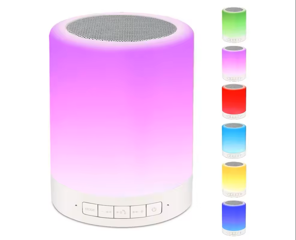 Multicolor Touch Lamp Bluetooth Speaker with Voice Control and Hands-Free Calling